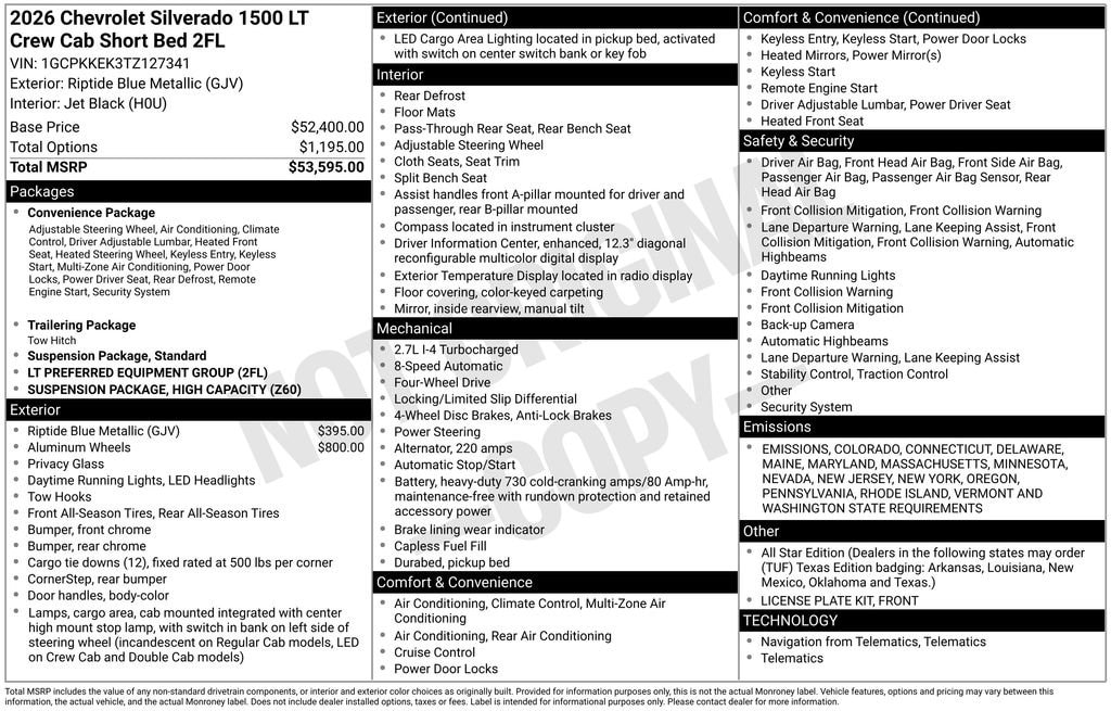 2026 Chevrolet Silverado 1500