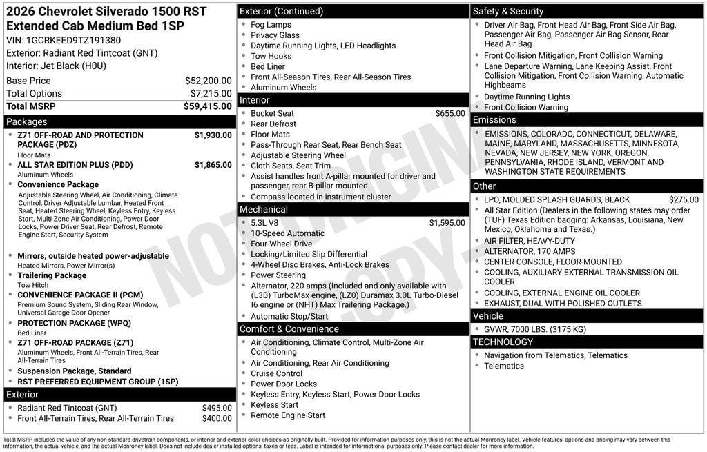 2026 Chevrolet Silverado 1500