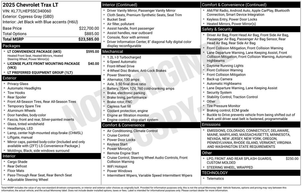 2025 Chevrolet TRAX