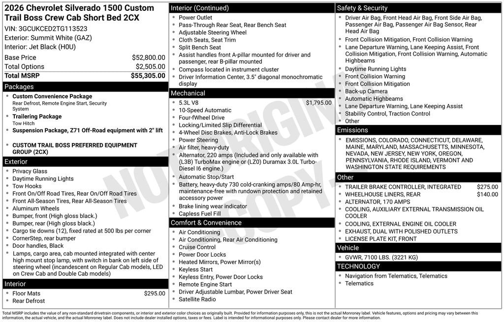 2026 Chevrolet Silverado 1500
