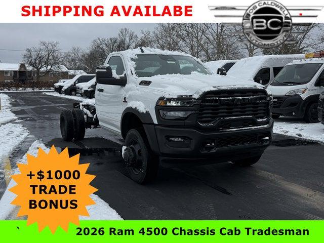 2026 Ram 4500 Chassis Cab RAM 4500 TRADESMAN CHASSIS REGULAR CAB 4X4 84' CA