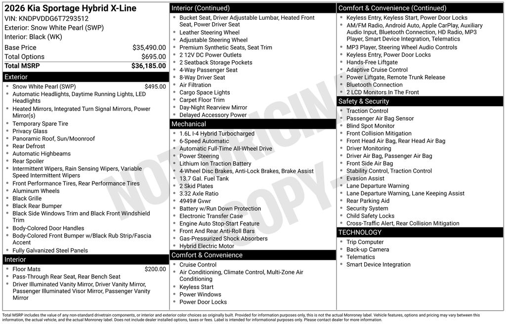 2026 Kia Sportage Hybrid