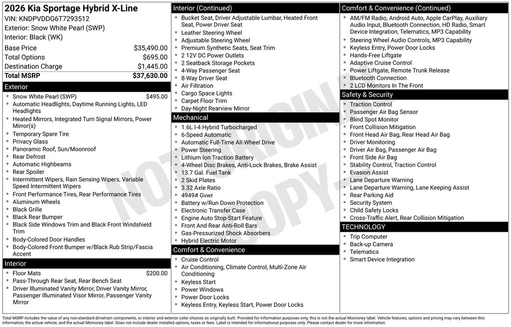 2026 Kia Sportage Hybrid