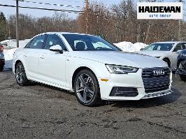 2018 Audi A4 with Glacier White Exterior