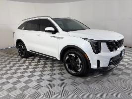 2025 Kia Sorento Hybrid with Snow White Pearl Exterior