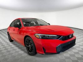 2025 Honda Civic Hatchback with Rallye Red Exterior