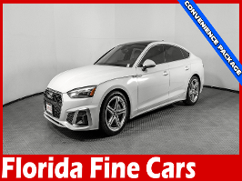 2021 Audi A5 Sportback with Glacier White Metallic Exterior