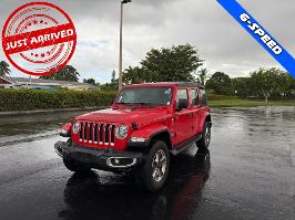 2018 Jeep Wrangler Unlimited with Firecracker Red Clearcoat Exterior