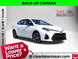 2019 Toyota Corolla with Super White Exterior
