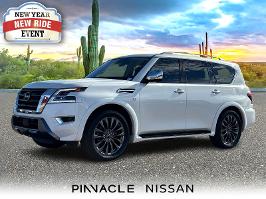 2022 Nissan Armada with Aspen White Tricoat Exterior