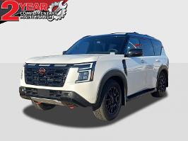 2025 Nissan Armada with XAB 2T White Black Exterior