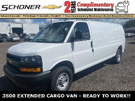 2025 Chevrolet Express Cargo Van with Summit White Exterior