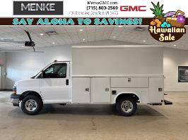 2025 GMC Savana Commercial Cutaway with Summit White Exterior