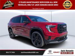 2025 GMC Acadia with Volcanic Red Tintcoat Exterior