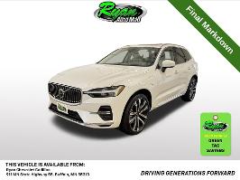 2023 Volvo XC60 Recharge Plug-In Hybrid with Crystal White Metallic Exterior
