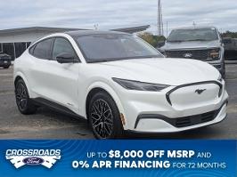 2025 Ford Mustang Mach-E with Star White Metallic Tri-Coat Exterior