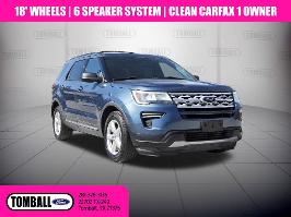 2018 Ford Explorer with Blue Metallic Exterior