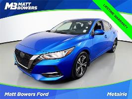 2022 Nissan Sentra with Electric Blue Metallic Exterior