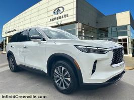 2023 INFINITI QX60 with Majestic White/Black Obsidian Exterior