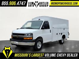 2025 Chevrolet Express Commercial Cutaway with Summit White Exterior