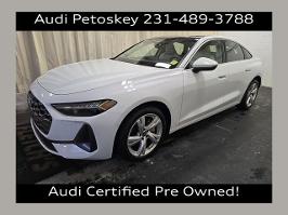 2025 Audi A5 with Glacier White Exterior