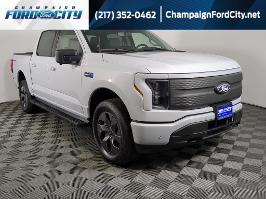 2025 Ford F-150 Lightning with Space White Metallic Exterior