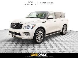 2017 INFINITI QX80 with Majestic White Exterior