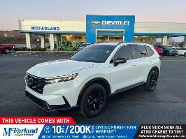 2023 Honda CR-V Hybrid with Platinum White Pearl Exterior