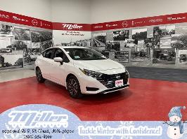 2025 Nissan Versa with Aspen White Tricoat Exterior