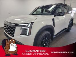 2025 Nissan Armada with Aspen White Tricoat/Super Black Exterior