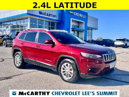 2019 Jeep Cherokee with Velvet Red Pearlcoat Exterior