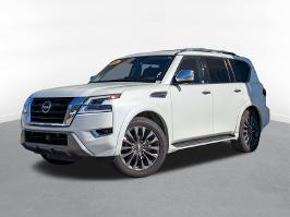 2023 Nissan Armada with Aspen White Tricoat Exterior