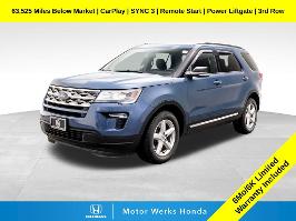 2018 Ford Explorer with Blue Metallic Exterior