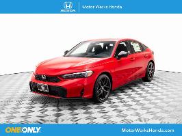 2026 Honda Civic Hatchback with Rallye Red Exterior