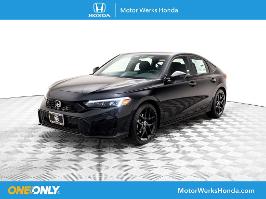 2026 Honda Civic Hatchback with Crystal Black Pearl Exterior