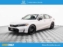 2026 Honda Civic Hatchback with Platinum White Pearl Exterior