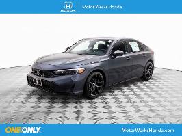 2026 Honda Civic Hatchback with Meteorite Gray Metallic Exterior