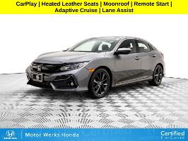 2021 Honda Civic Hatchback with Modern Steel Metallic Exterior