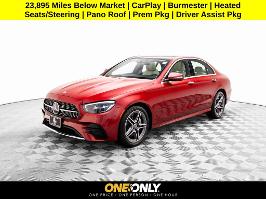 2023 Mercedes-Benz E-Class with MANUFAKTUR Cardinal Red Metallic Exterior