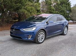 2017 Tesla Model X with Deep Blue Metallic Exterior