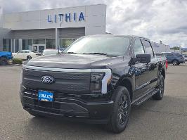 2025 Ford F-150 Lightning with Agate Black Metallic Exterior