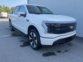 2025 Ford F-150 Lightning with White Exterior