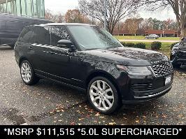 2019 Land Rover Range Rover with Santorini Black Metallic Exterior