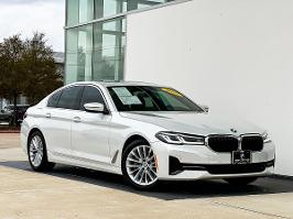 2022 BMW 5 Series with Mineral White Metallic Exterior