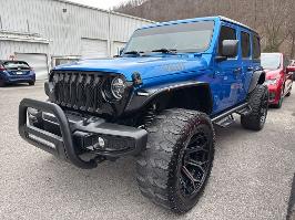 2021 Jeep Wrangler with Hydro Blue Pearl Coat Exterior
