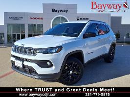 2023 Jeep Compass with Bright White Clearcoat Exterior