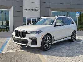 2021 BMW X7 with Mineral White Metallic Exterior
