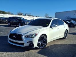 2021 INFINITI Q50 with Majestic White Exterior