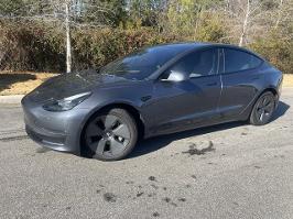 2022 Tesla Model 3 with Midnight Silver Metallic Exterior