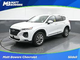 2020 Hyundai Santa Fe with Quartz White Exterior